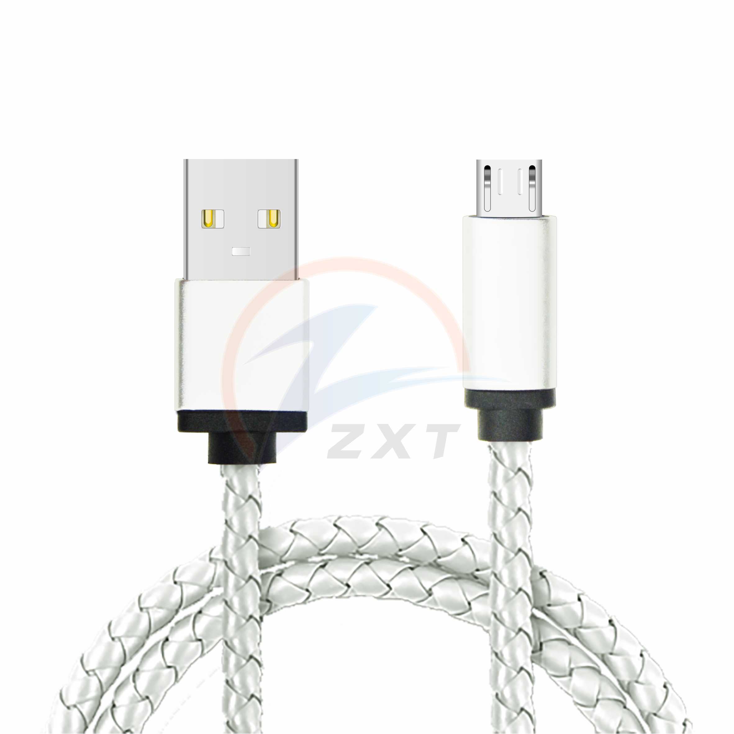 Leather Braided Cable