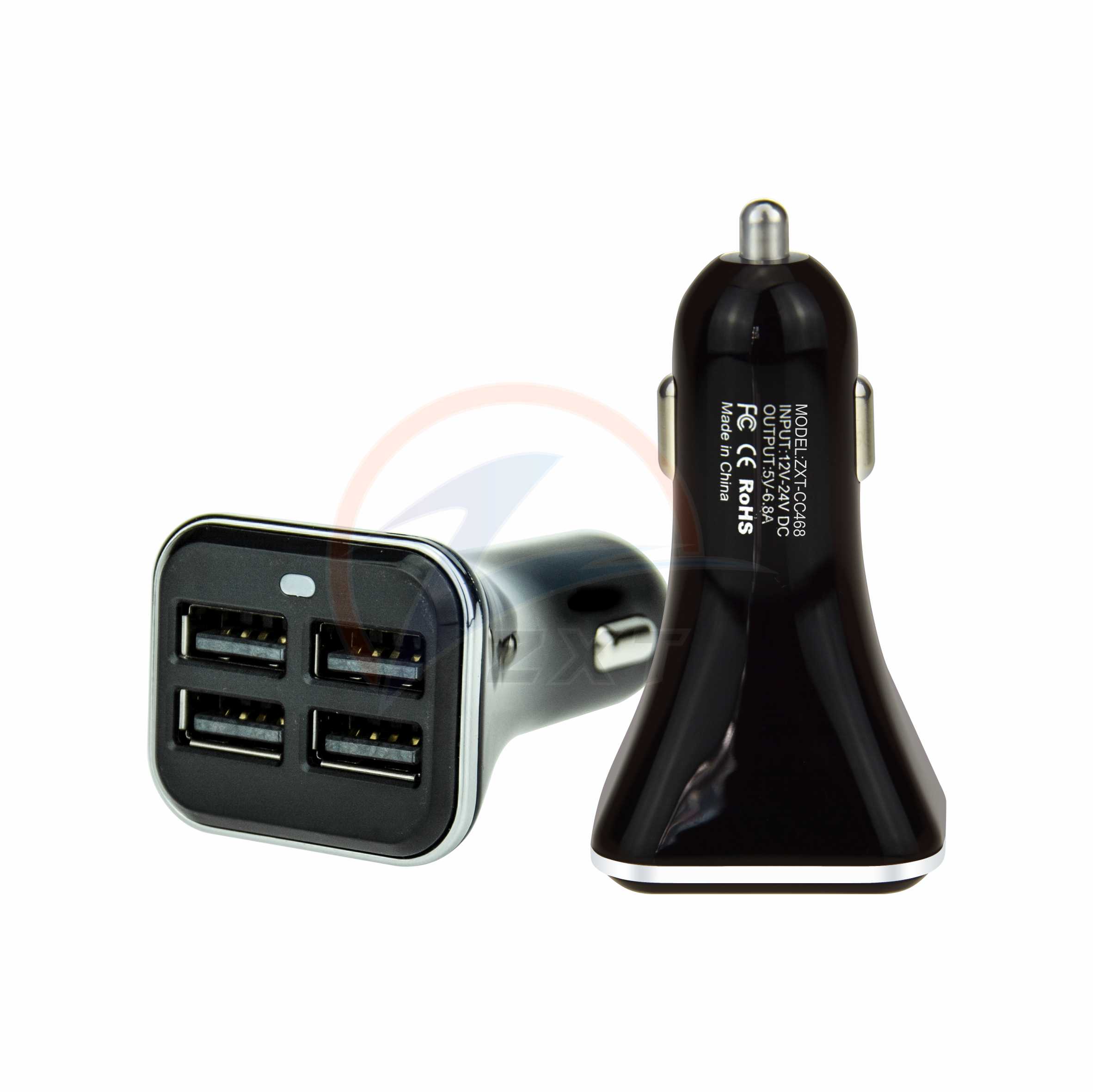 4 Ports USB Car Charger 6.8Amp