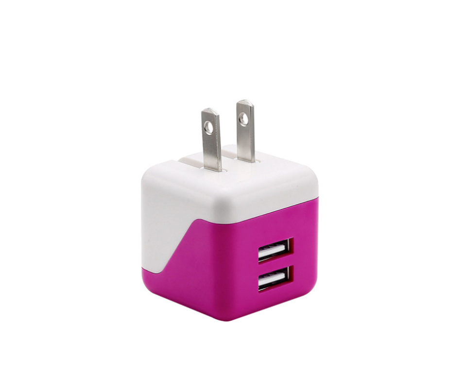mini  us fold pins dual USB charger